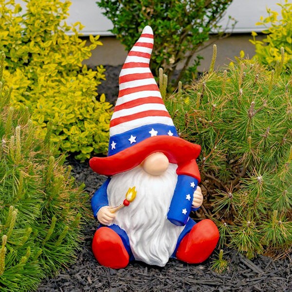 American Pride Garden Gnomes Set of Six Statues